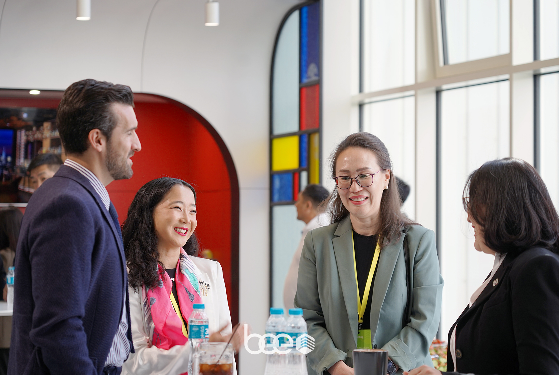 BEE Incorporations and MGBC Networking · The Future of Green Buildings · Ulaanbaatar 2026 · BEE Incorporations Alessandro Bisagni and Maya Lkhagvasuren at The Future of Green Buildings networking session, MMS Green Building, Ulaanbaatar, June 2026